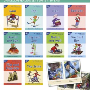 Dandelion Readers (U1-10) - Set 1 'Sam'