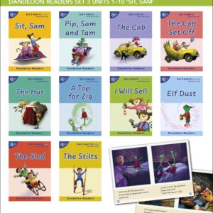 Dandelion Readers (U1-10) - Set 3 'Sit, Sam'